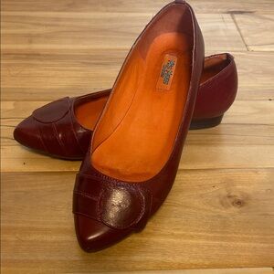 Miz Mooz Burgundy Flats
